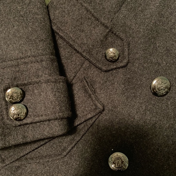 Betsey Johnson Pea Coat Cheetah Print Lining - Picture 9 of 10